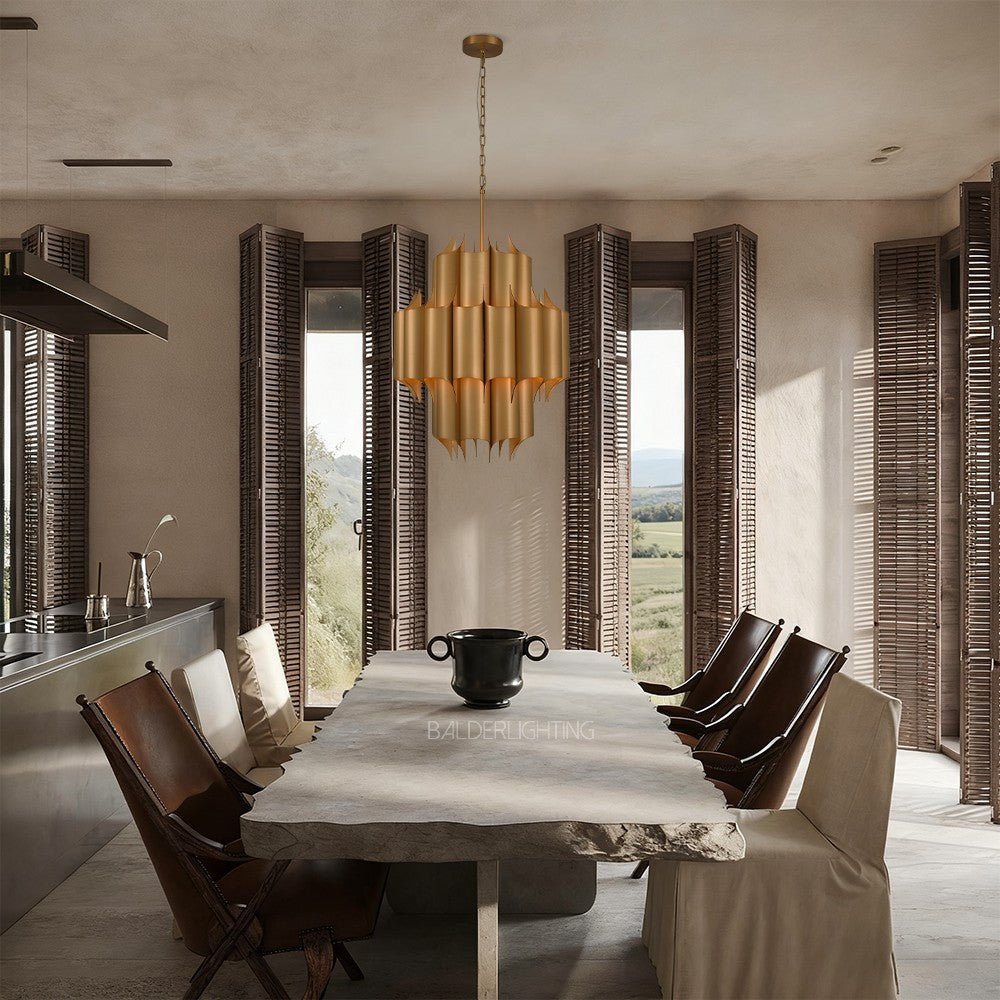Cathed Sculptural Chandelier 24"
