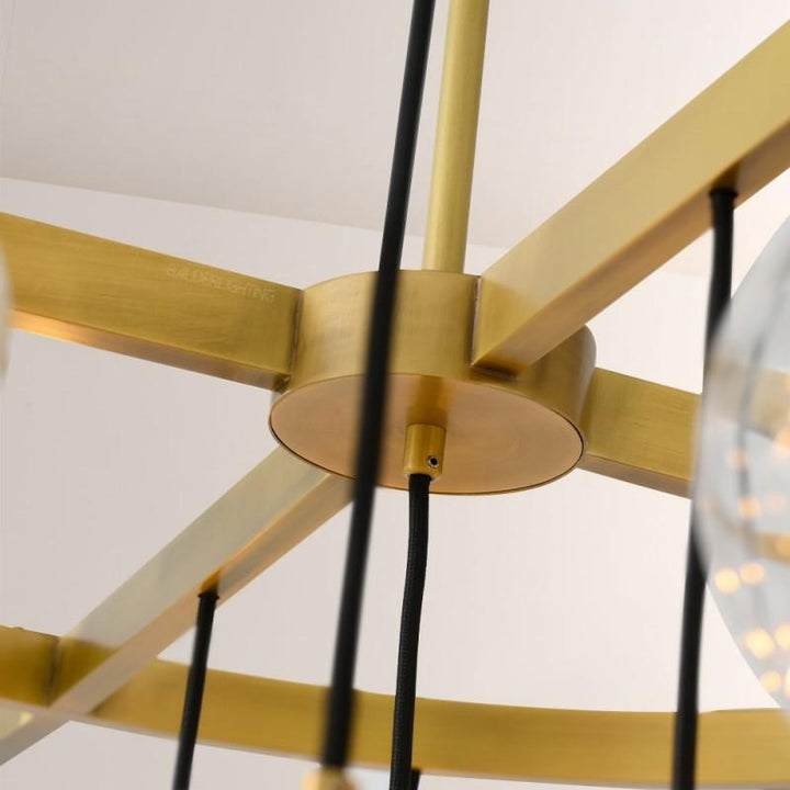 Celeste Clear Glass Round Chandelier 48"