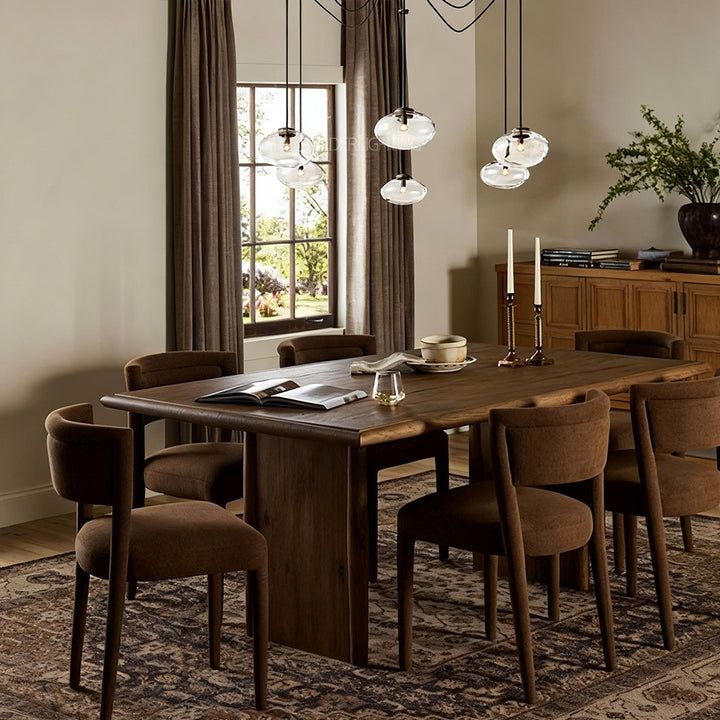 Celeste Clear Glass Suspended Chandelier 84"