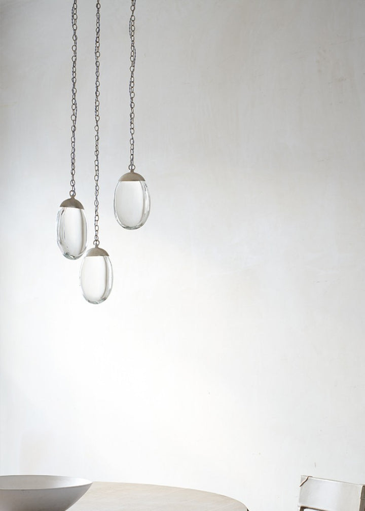 Celestial Pebble Round Chandelier with Chain