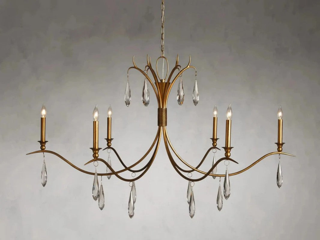 Celine Crystal Chandelier 36" 59"