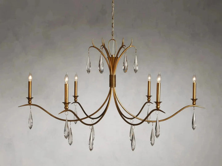 Celine Crystal Chandelier 36" 59"