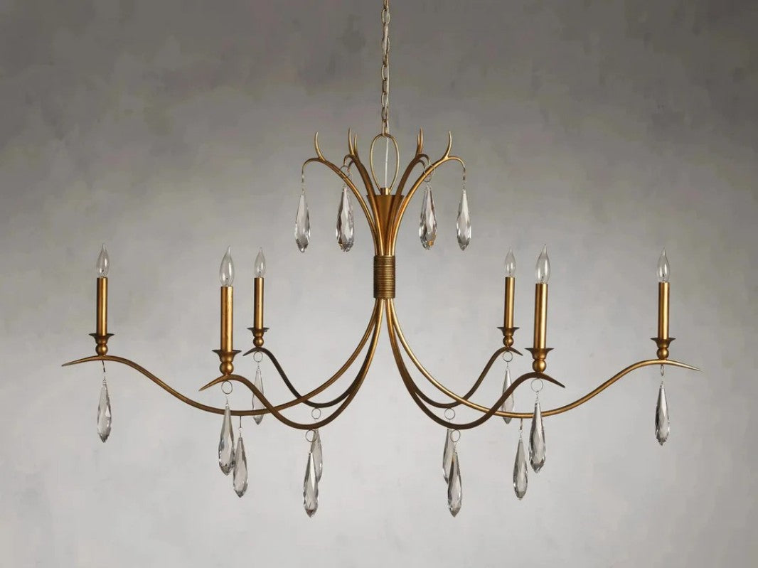 Celine Crystal Chandelier 36" 59"
