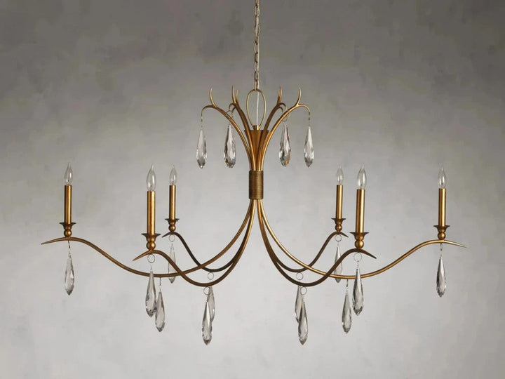 Celine Crystal Chandelier 36" 59"