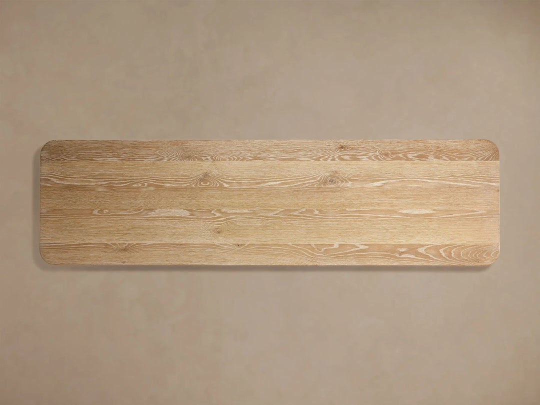 Celira Oak Wood Six Drawer Dresser
