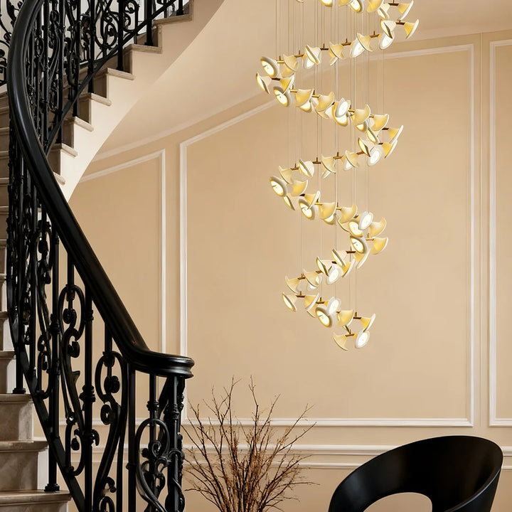 Ceramic Chandeliers Luxury Tulip Flower Ceiling Light
