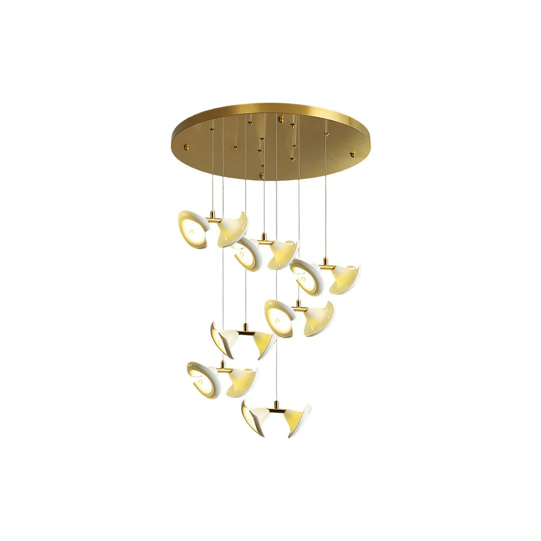Ceramic Chandeliers Luxury Tulip Flower Ceiling Light