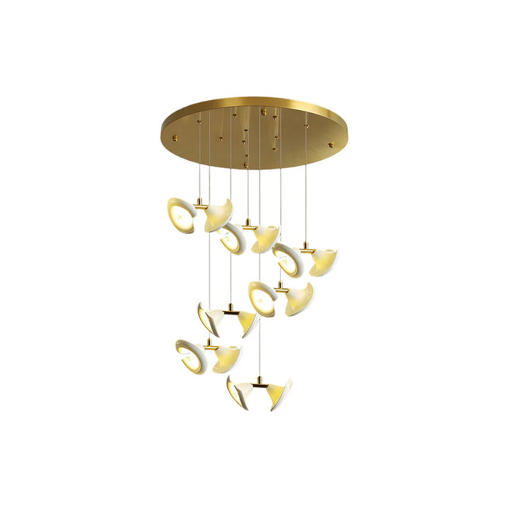 Ceramic Chandeliers Luxury Tulip Flower Ceiling Light