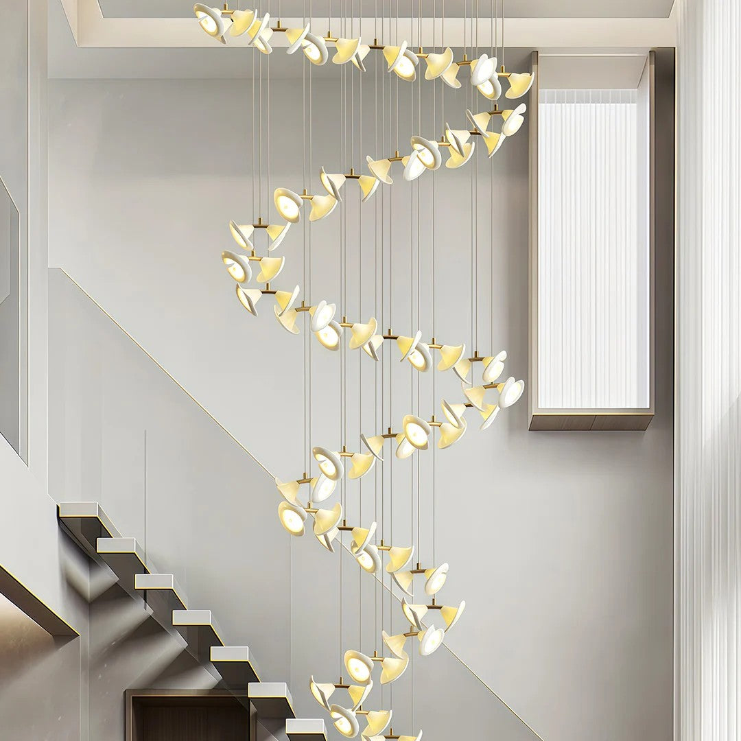 Ceramic Chandeliers Luxury Tulip Flower Ceiling Light