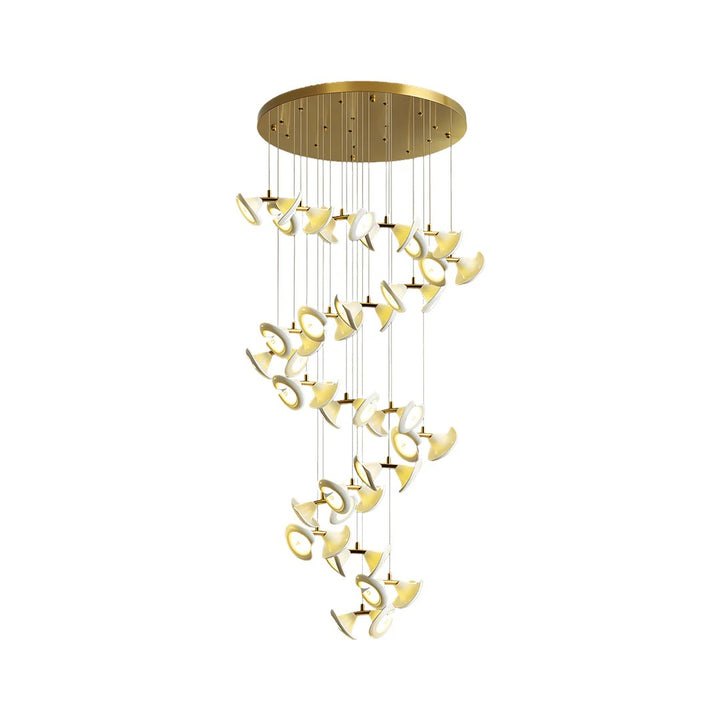 Ceramic Chandeliers Luxury Tulip Flower Ceiling Light