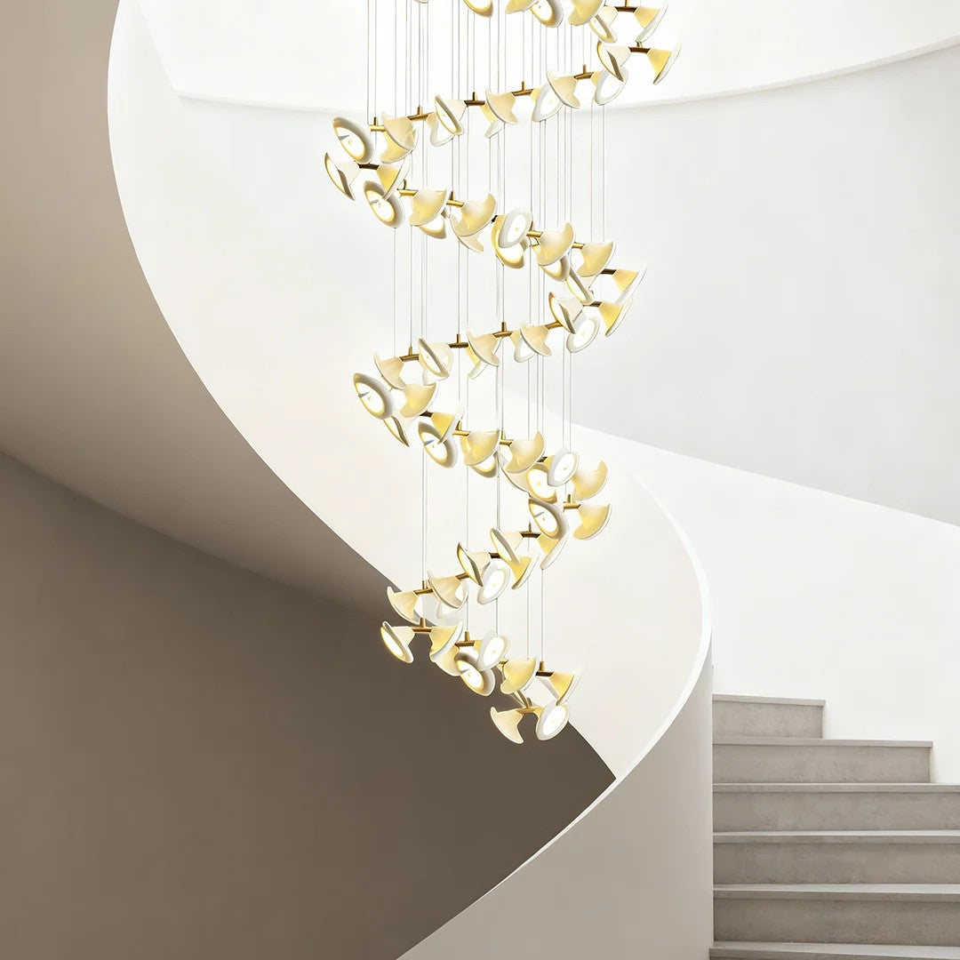 Ceramic Chandeliers Luxury Tulip Flower Ceiling Light