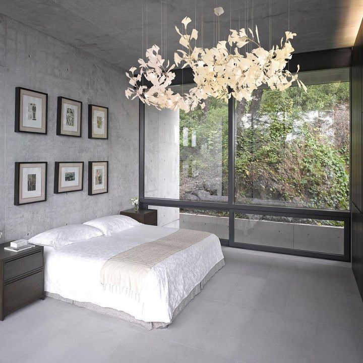 Ceramic Ginkgo B Chandelier