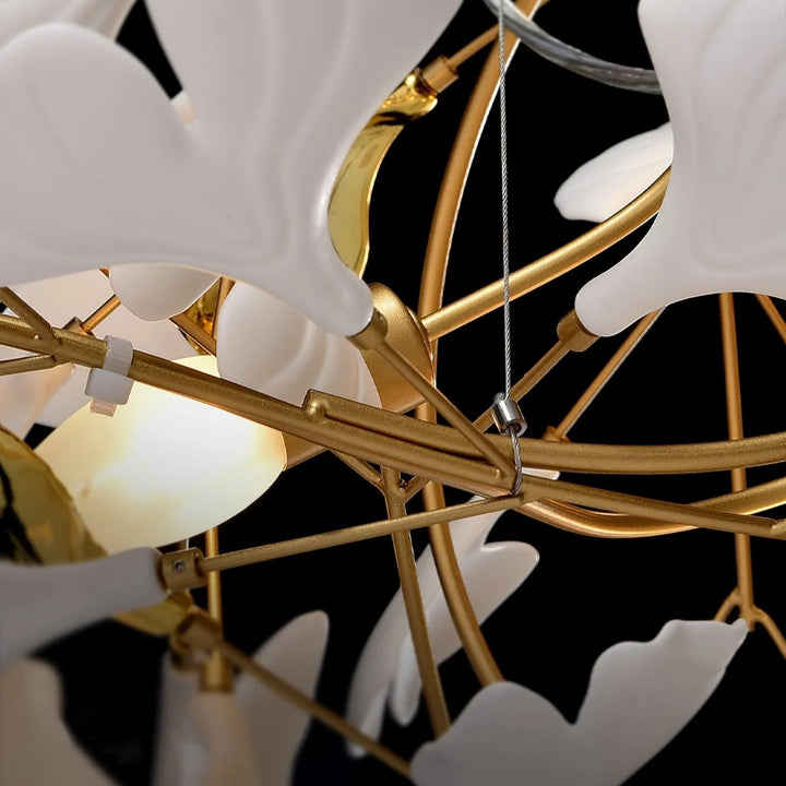 Ceramic Ginkgo B Chandelier