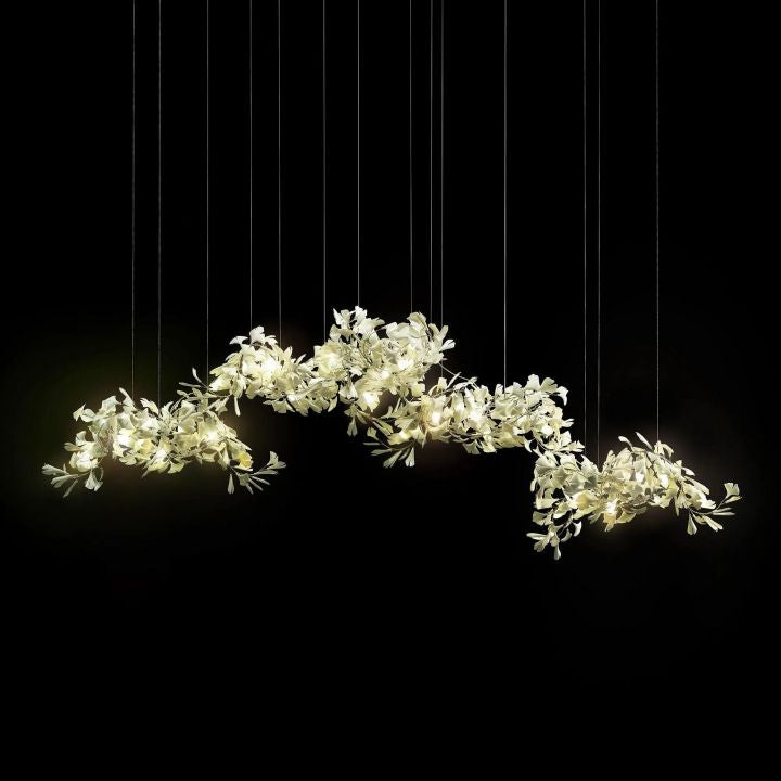 Ceramic Ginkgo Luxury Chandelier Style H