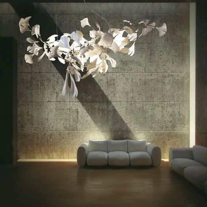 Ceramic Ginkgo Luxury Chandelier Style I