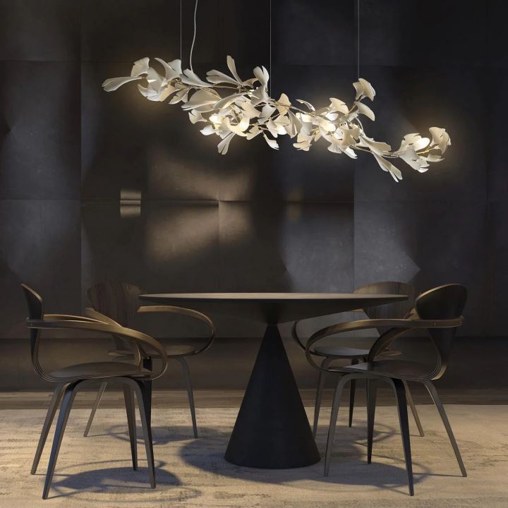 Ceramic Ginkgo Luxury Chandelier Style I