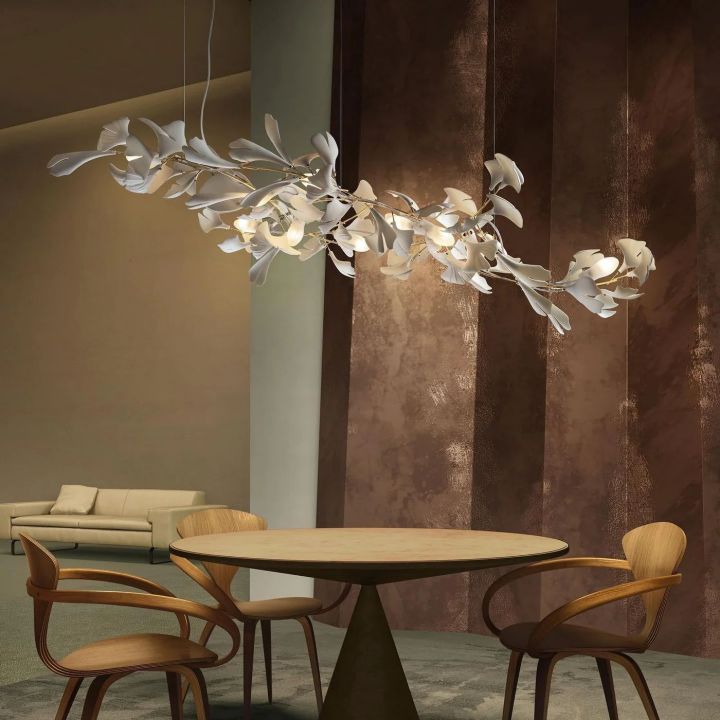 Ceramic Ginkgo Luxury Chandelier Style I