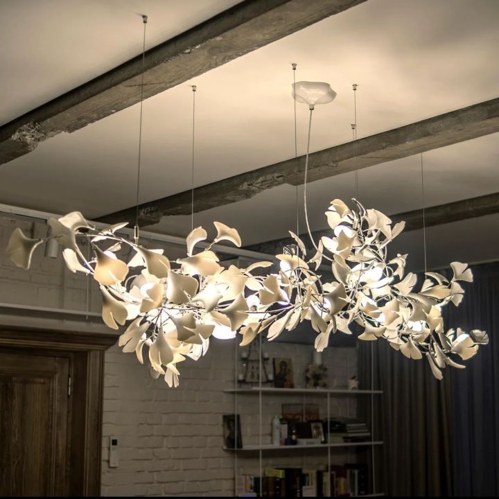 Ceramic Ginkgo Luxury Chandelier Style I