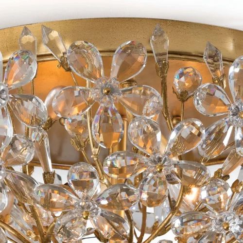 Cherish Crystal Flush Mount for Bedroom