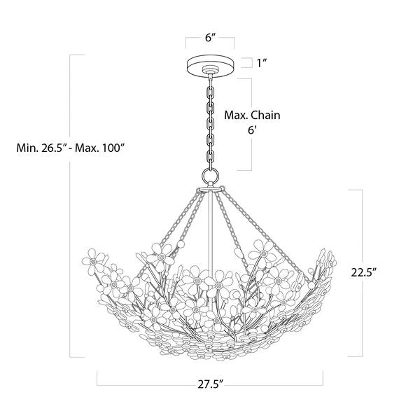 Cherish 12 Lights Round Chandelier