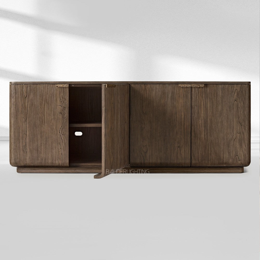 Cira Solid Wood 4-Door Sideboard