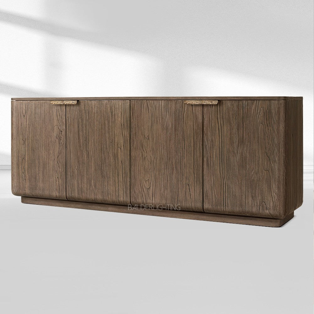 Cira Solid Wood 4-Door Sideboard