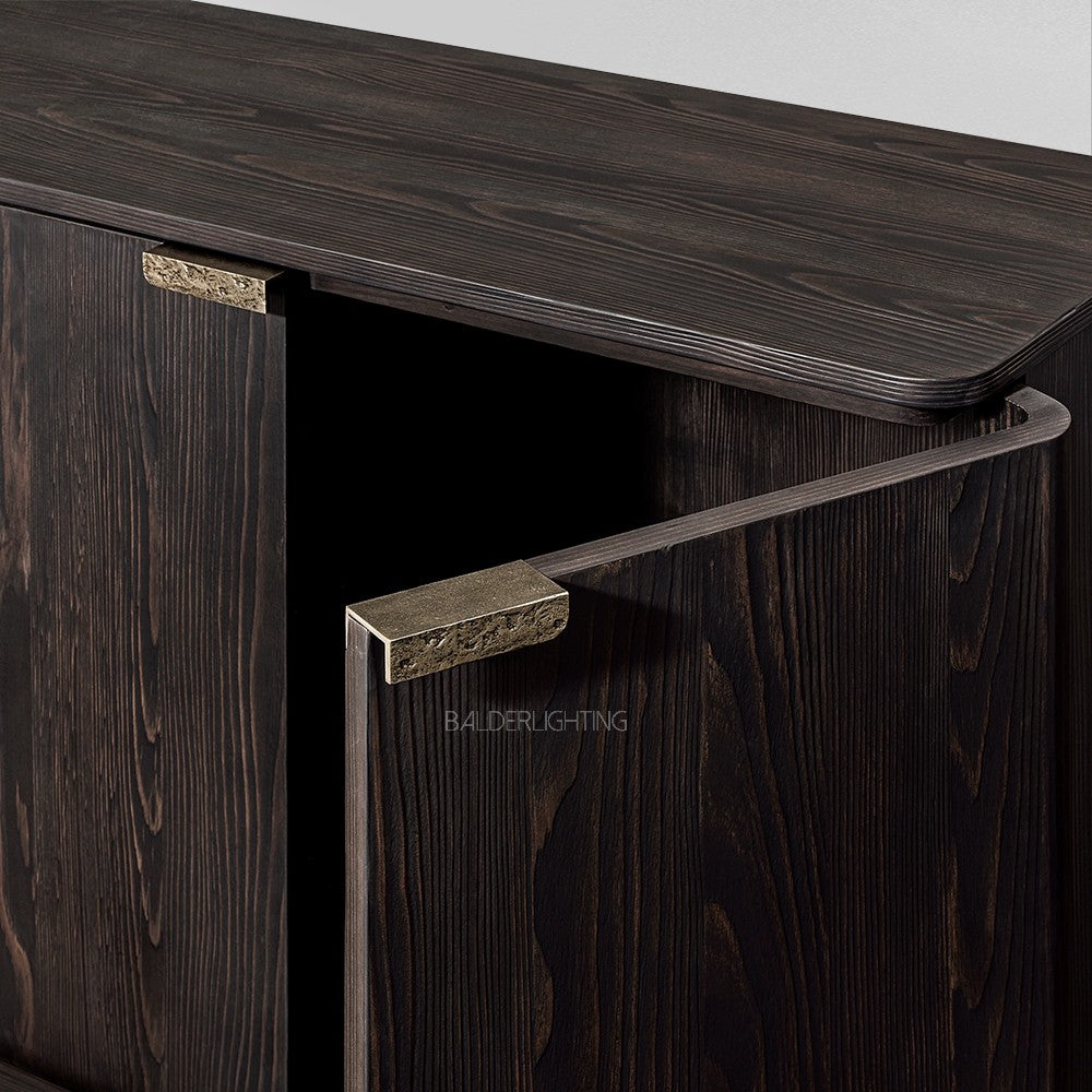 Cira Solid Wood 4-Door Sideboard