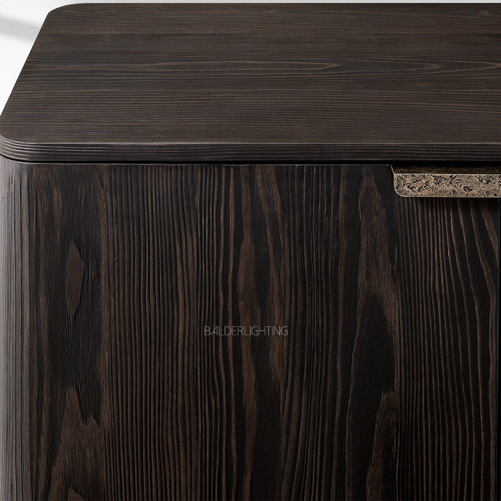 Cira Solid Wood 4-Door Sideboard