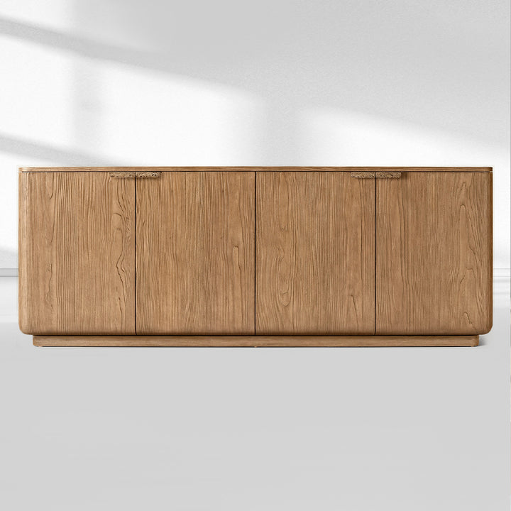 Cira Solid Wood 4-Door Sideboard
