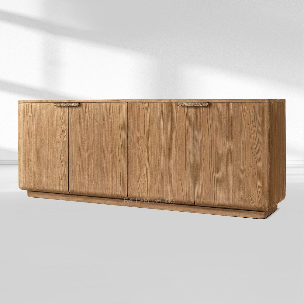 Cira Solid Wood 4-Door Sideboard
