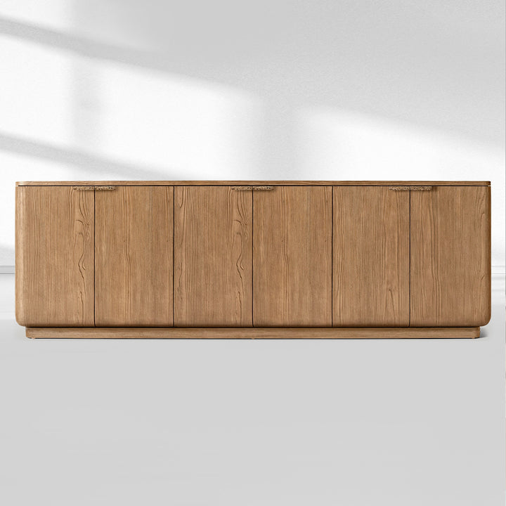 Cira Solid Wood 6-door Sideboard