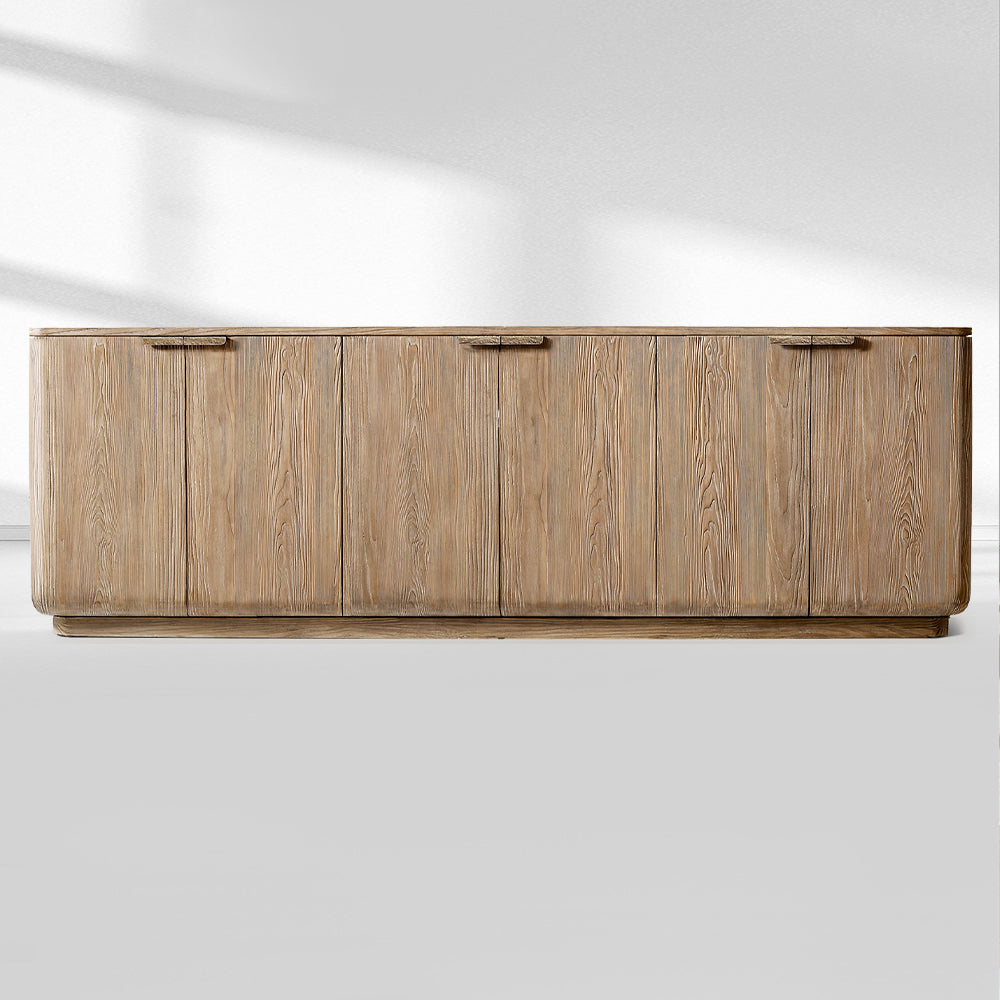 Cira Solid Wood 6-door Sideboard