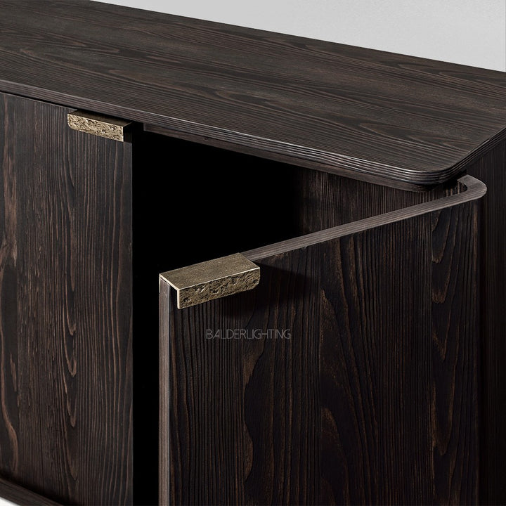 Cira Solid Wood 6-door Sideboard