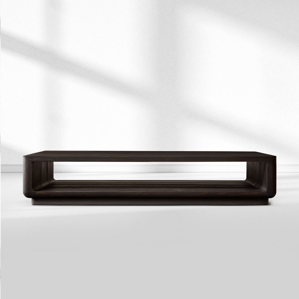 Cira Solid Wood Open Coffee Table
