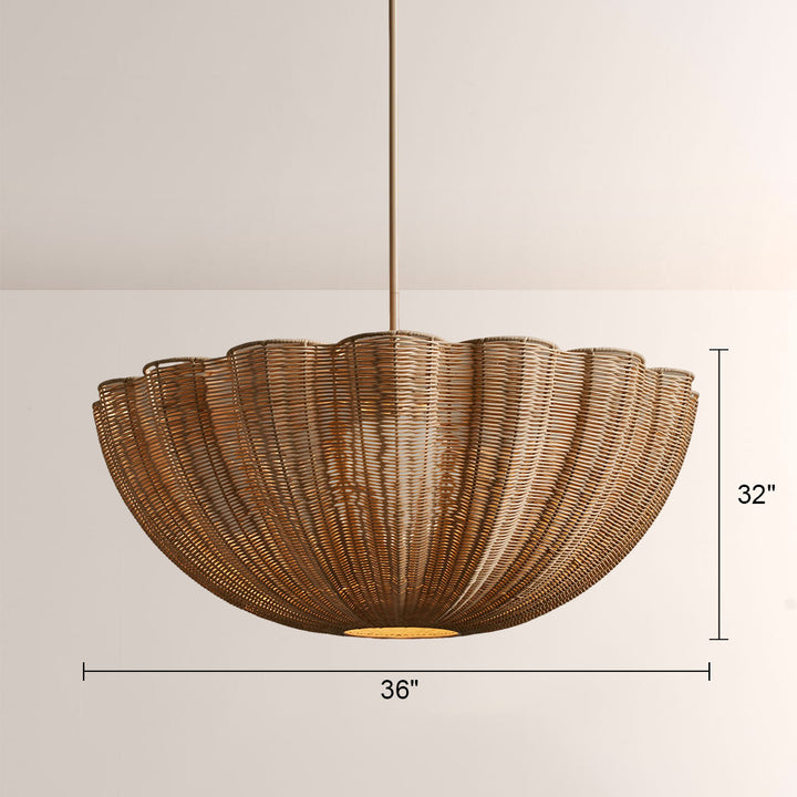 Claria Rattan Pendant