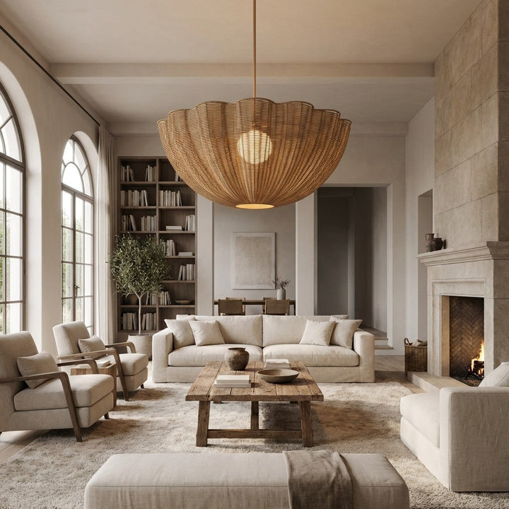 Claria Rattan Pendant