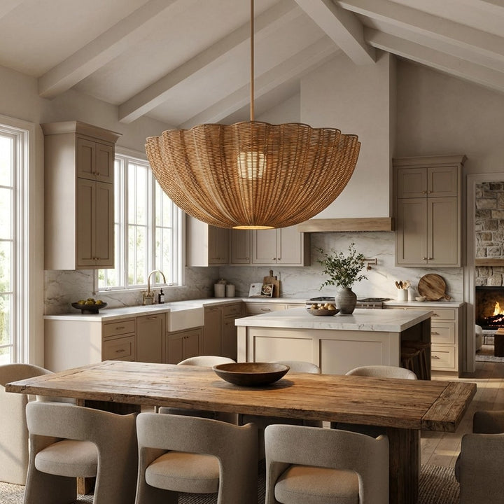Claria Rattan Pendant
