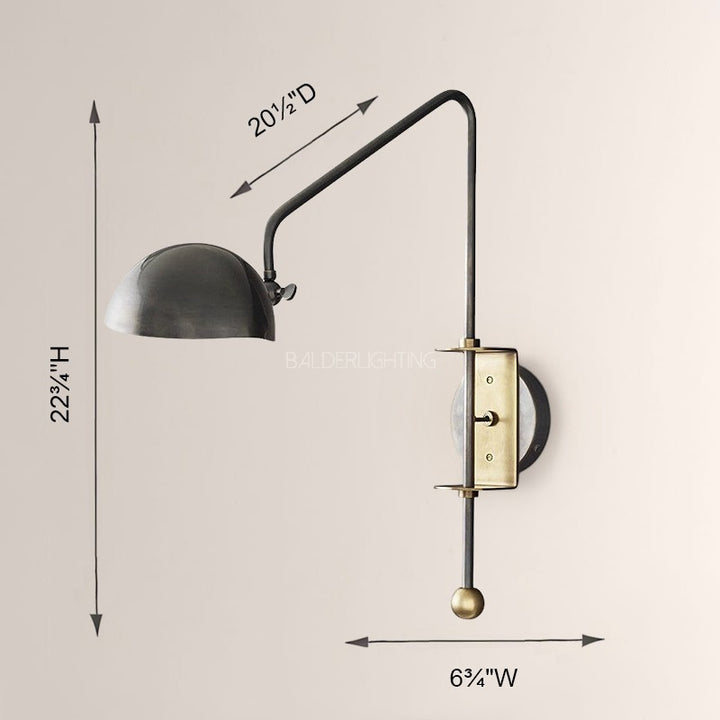 Convessi Swing-Arm Sconce