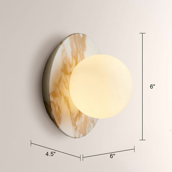 Corine Glass Globe Wall Sconce