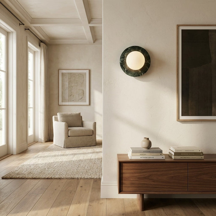 Corine Glass Globe Wall Sconce