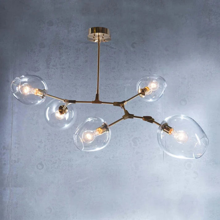 Covington Drop Globe Branching Bubble Chandelier 30"