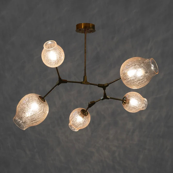 Covington Drop Globe Branching Bubble Chandelier 30"