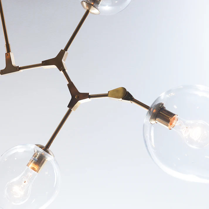 Covington Drop Globe Branching Bubble Chandelier 30"