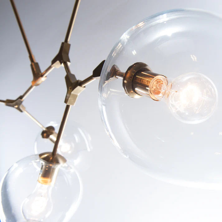 Covington Drop Globe Branching Bubble Chandelier 30"