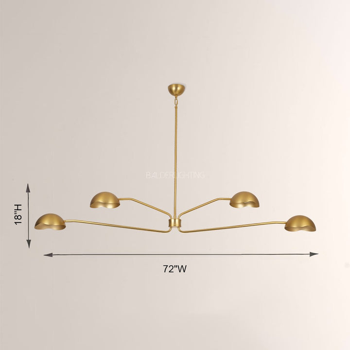 Cowper Linear Chandelier 72"