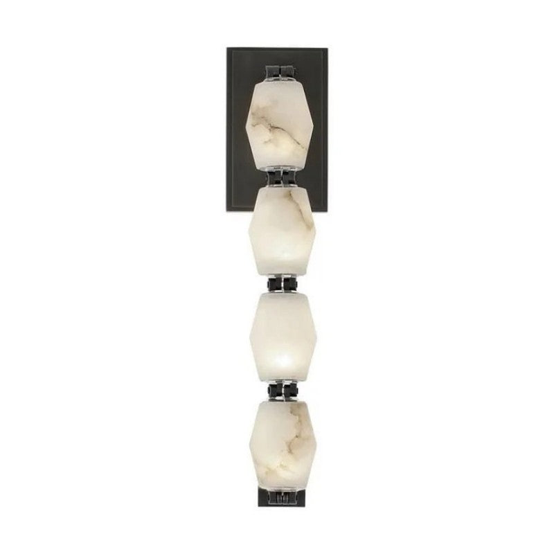 Dana Alabaster Pearl Necklace Wall Sconce