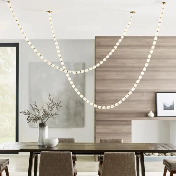 Dana Glass Pearl Necklace Chandelier
