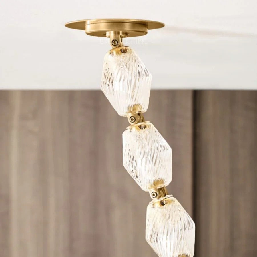 Dana Glass Pearl Necklace Chandelier
