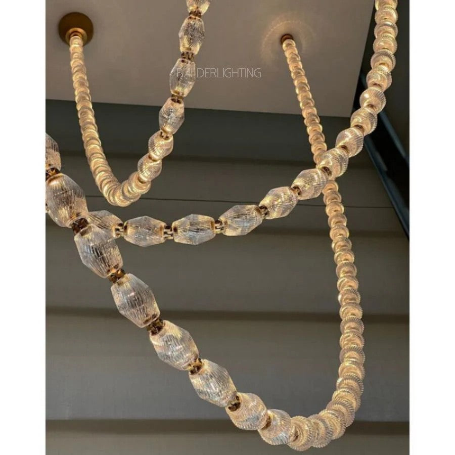 Dana Glass Pearl Necklace Chandelier