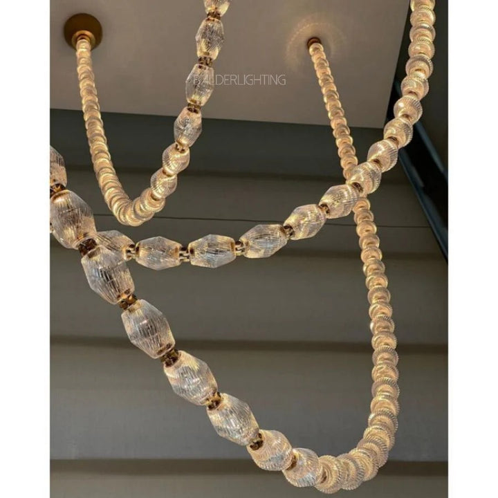Dana Glass Pearl Necklace Chandelier